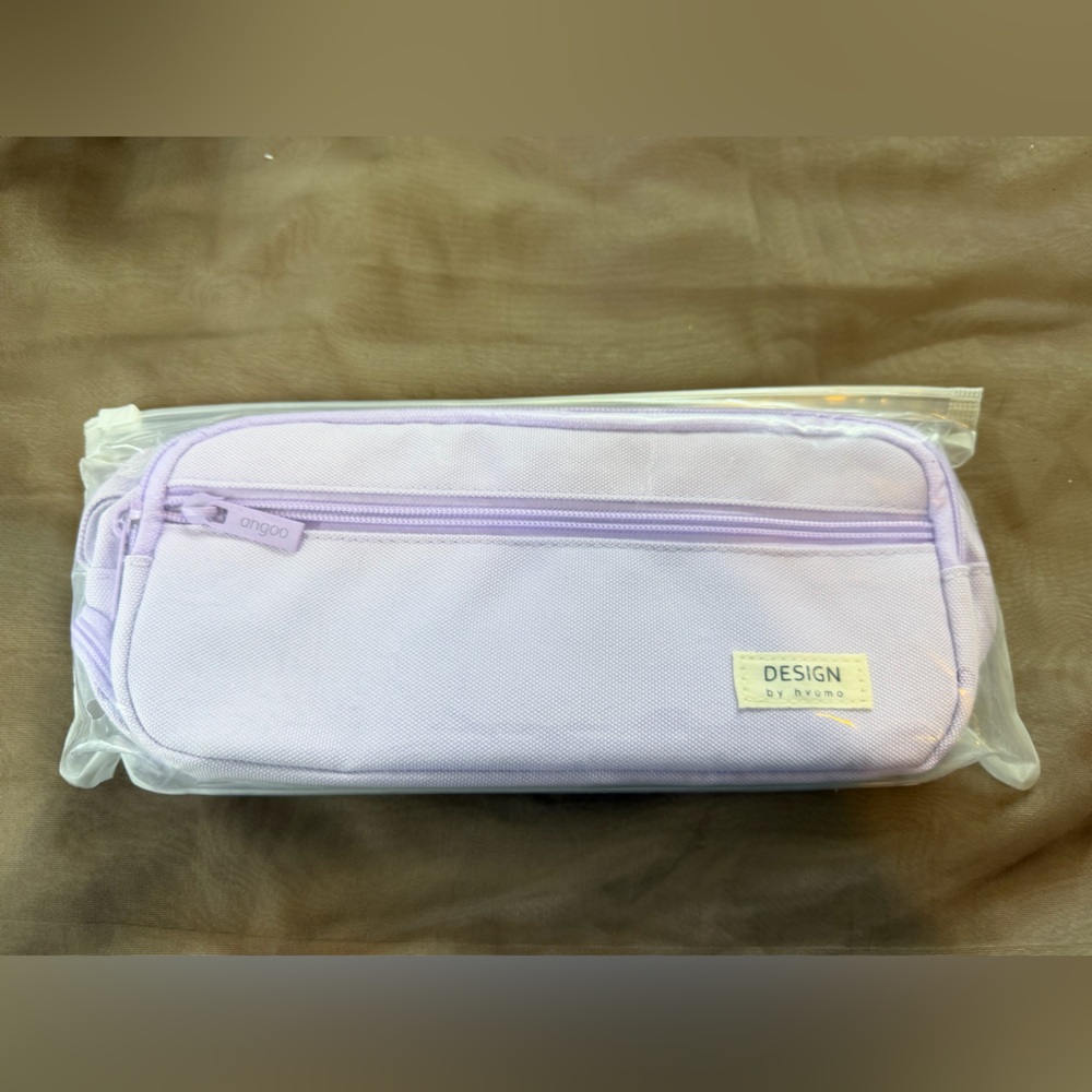 Lavender Pencil Case with Zipper